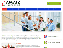 Tablet Screenshot of amaizconsulting.com